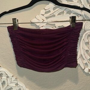 Free People Ruched Mesh Bandeau